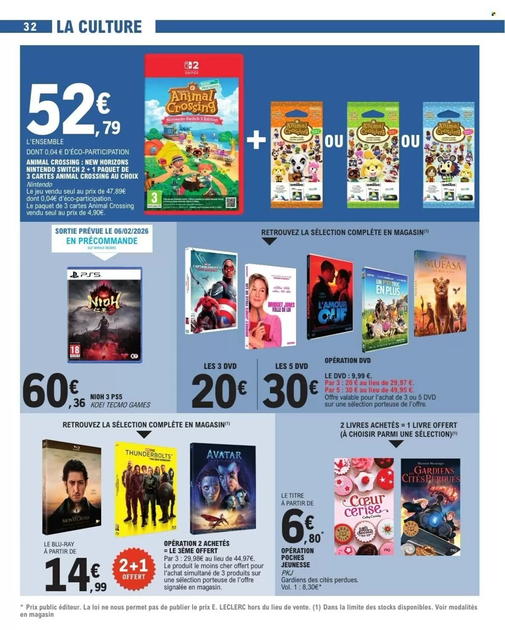Prospectus promotionnel E.Leclerc valable à partir du 27/01/2026 - Page 32.