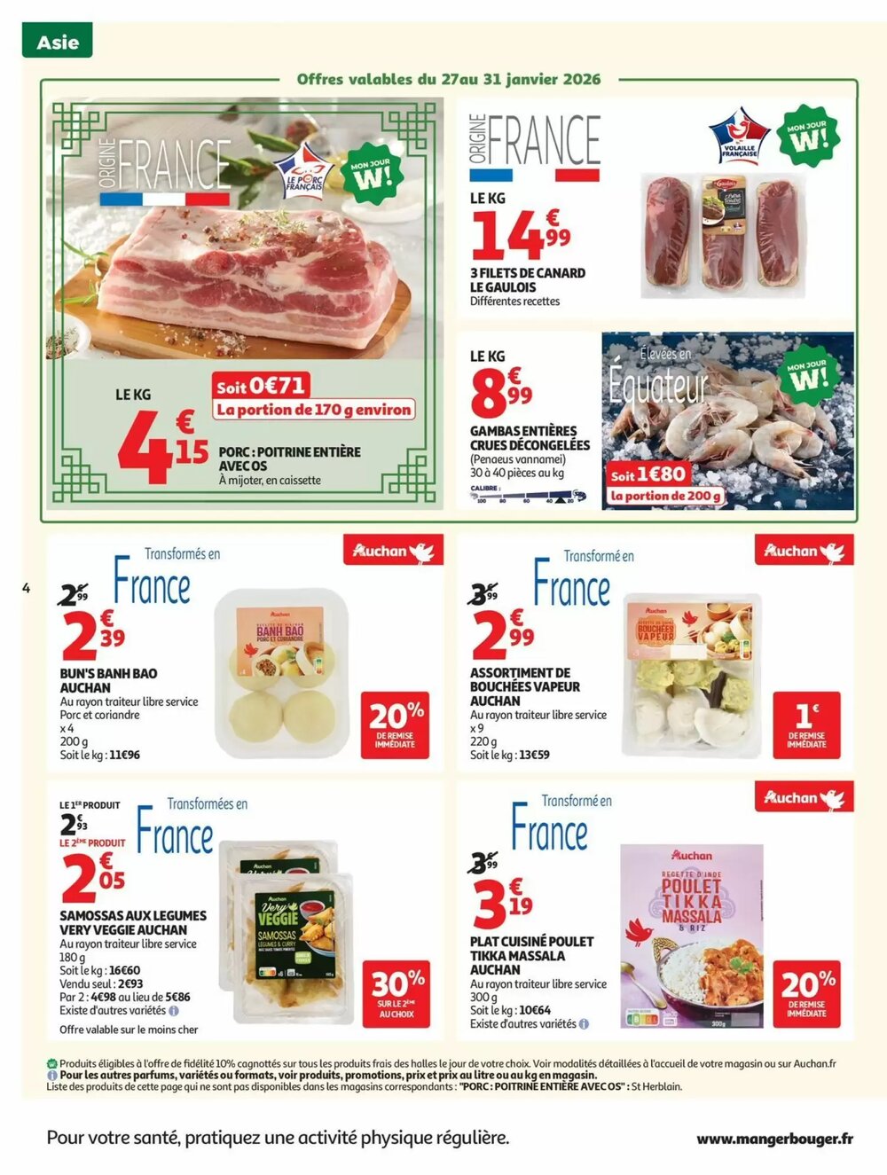 Prospectus promotionnel Auchan valable à partir du 27/01/2026 - Page 4.