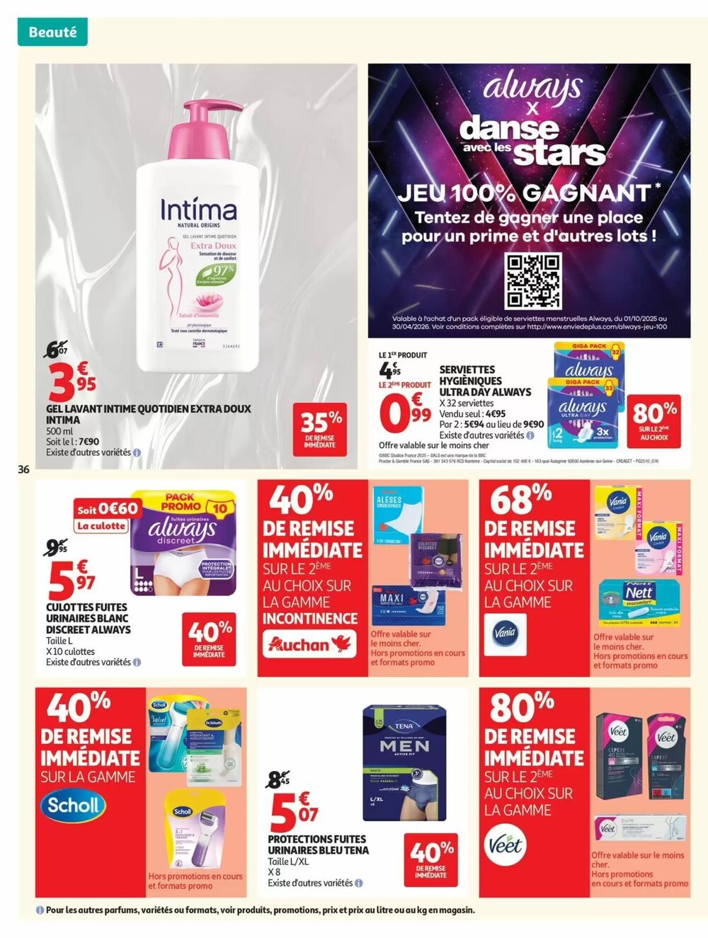 Prospectus promotionnel Auchan valable à partir du 27/01/2026 - Page 36.