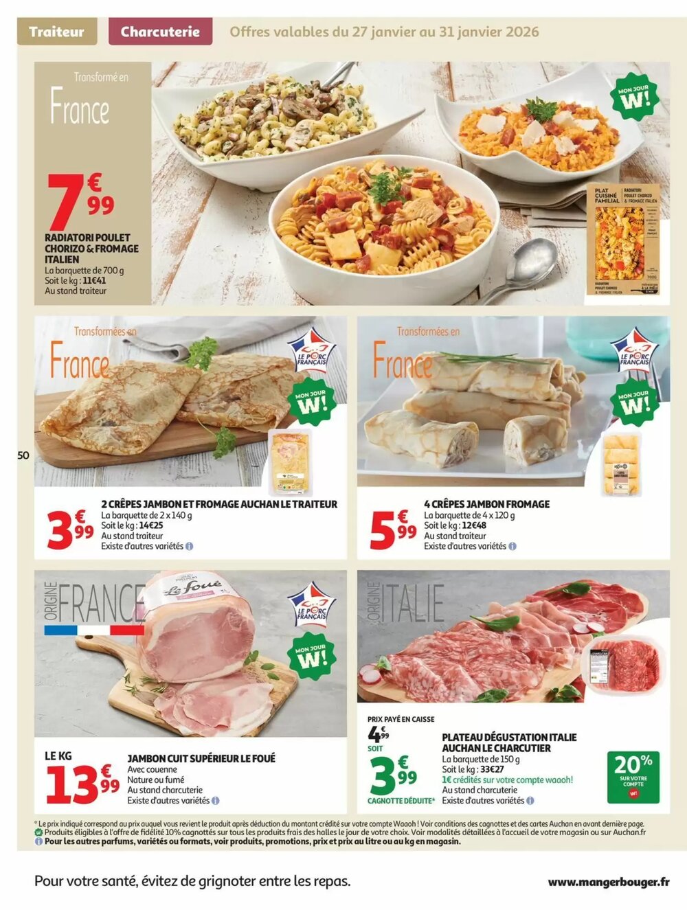 Prospectus promotionnel Auchan valable à partir du 27/01/2026 - Page 50.