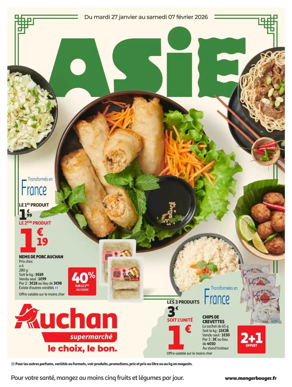 Prospectus promotionnel Auchan valable à partir du 27/01/2026 - Page 1.