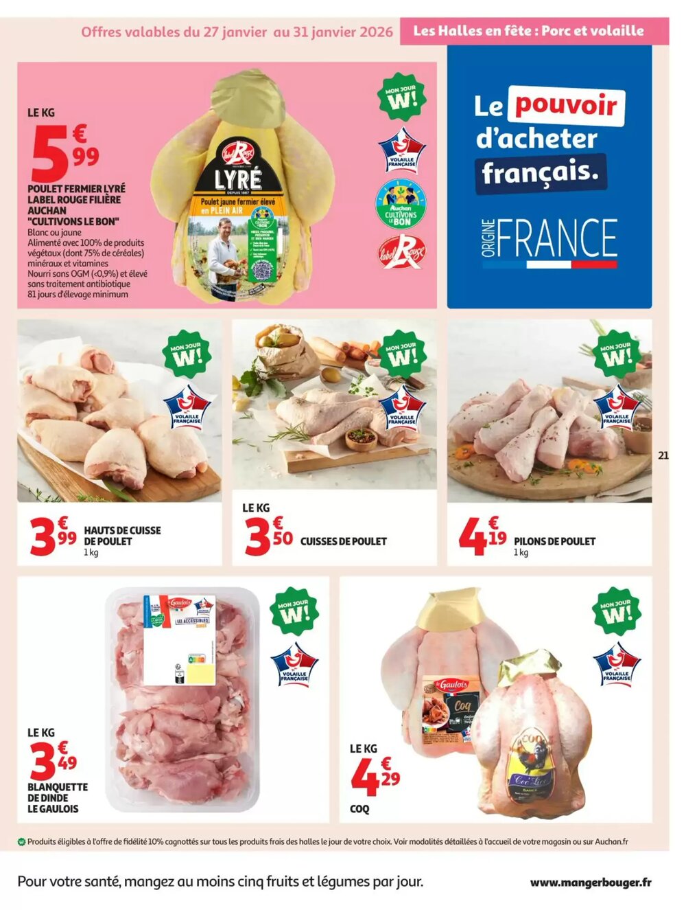 Prospectus promotionnel Auchan valable à partir du 27/01/2026 - Page 21.