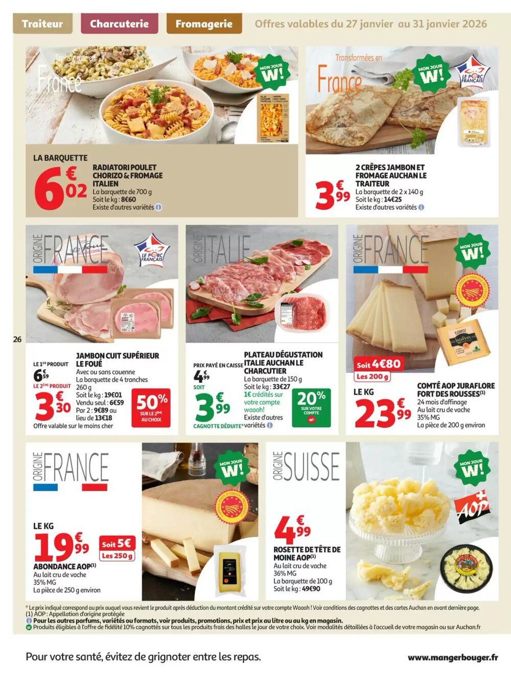 Prospectus promotionnel Auchan valable à partir du 27/01/2026 - Page 26.