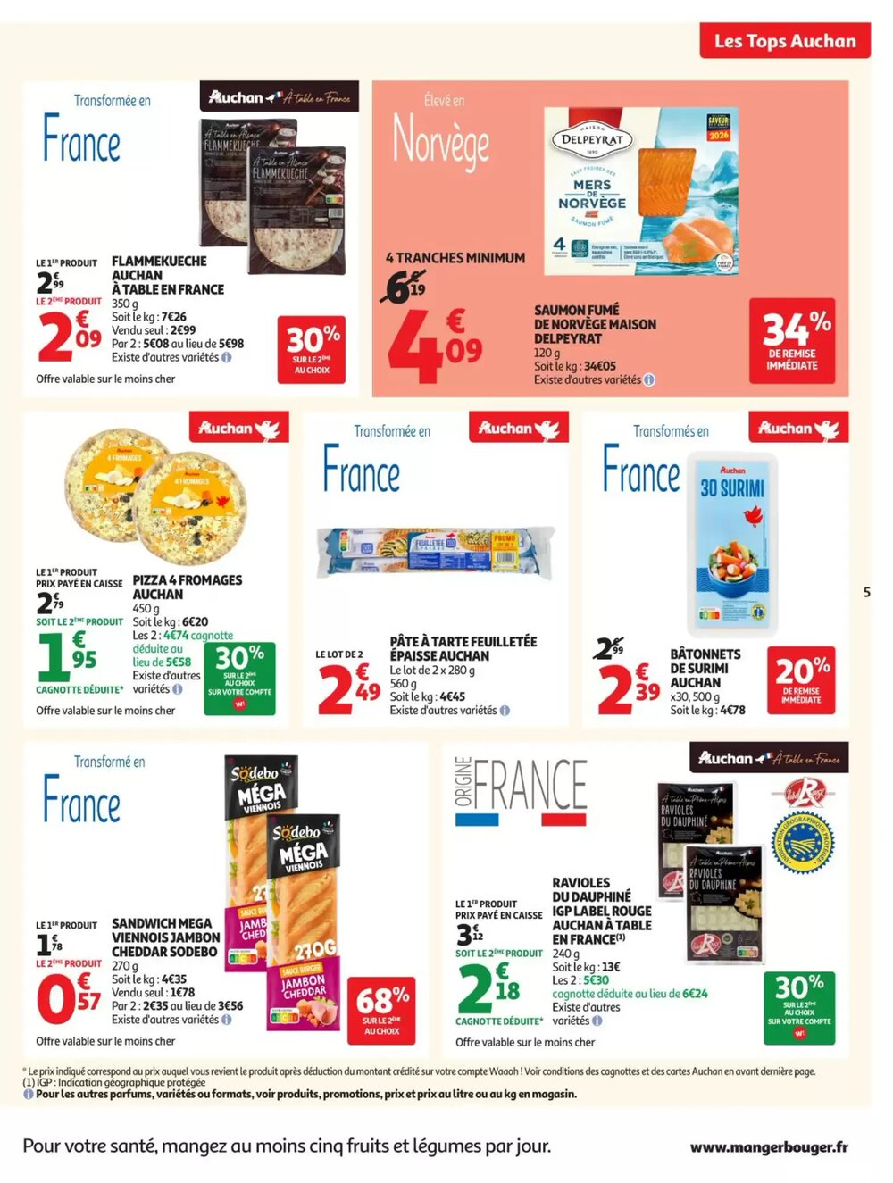 Prospectus promotionnel Auchan valable à partir du 27/01/2026 - Page 5.