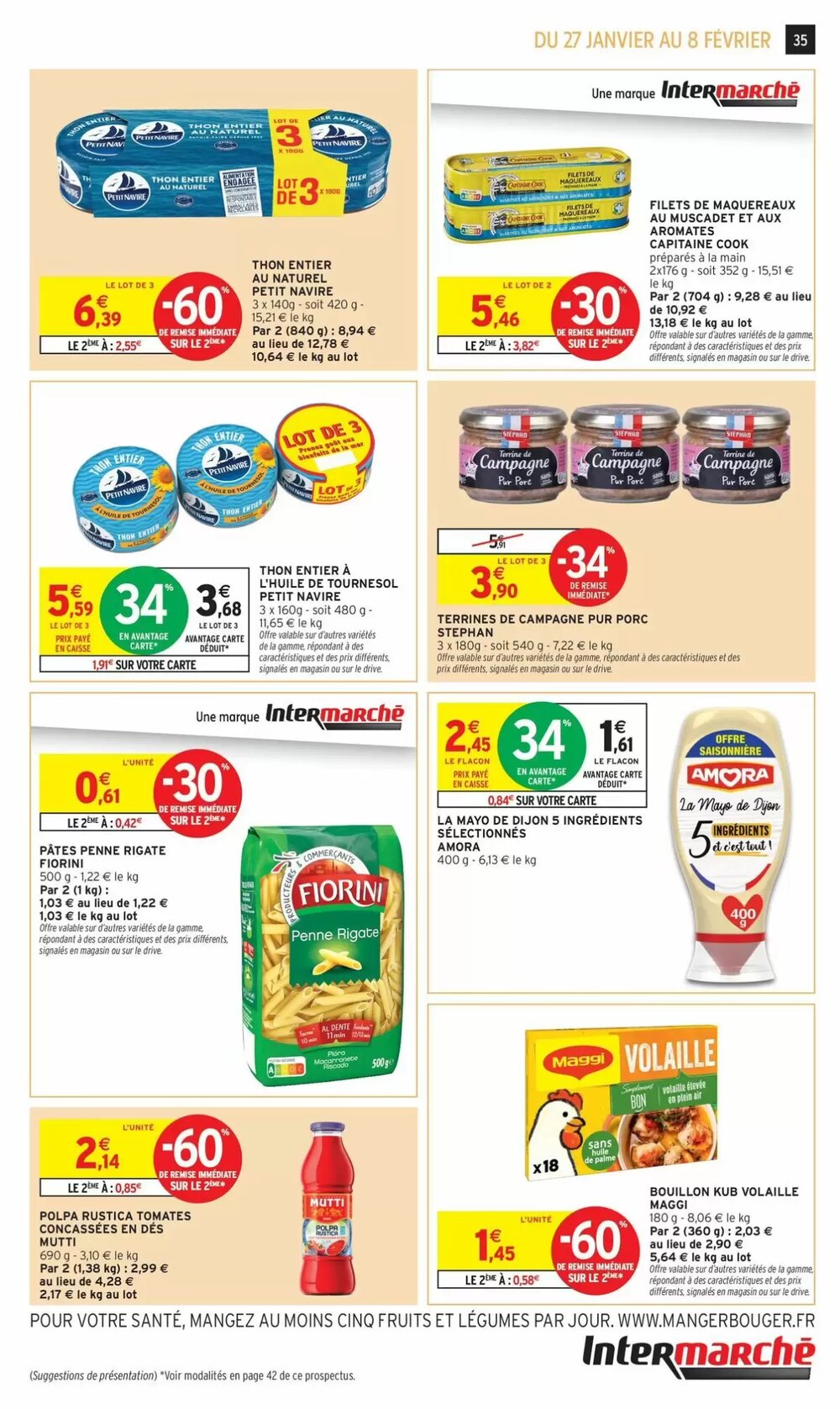 Prospectus promotionnel Intermarché valable à partir du 27/01/2026 - Page 35.