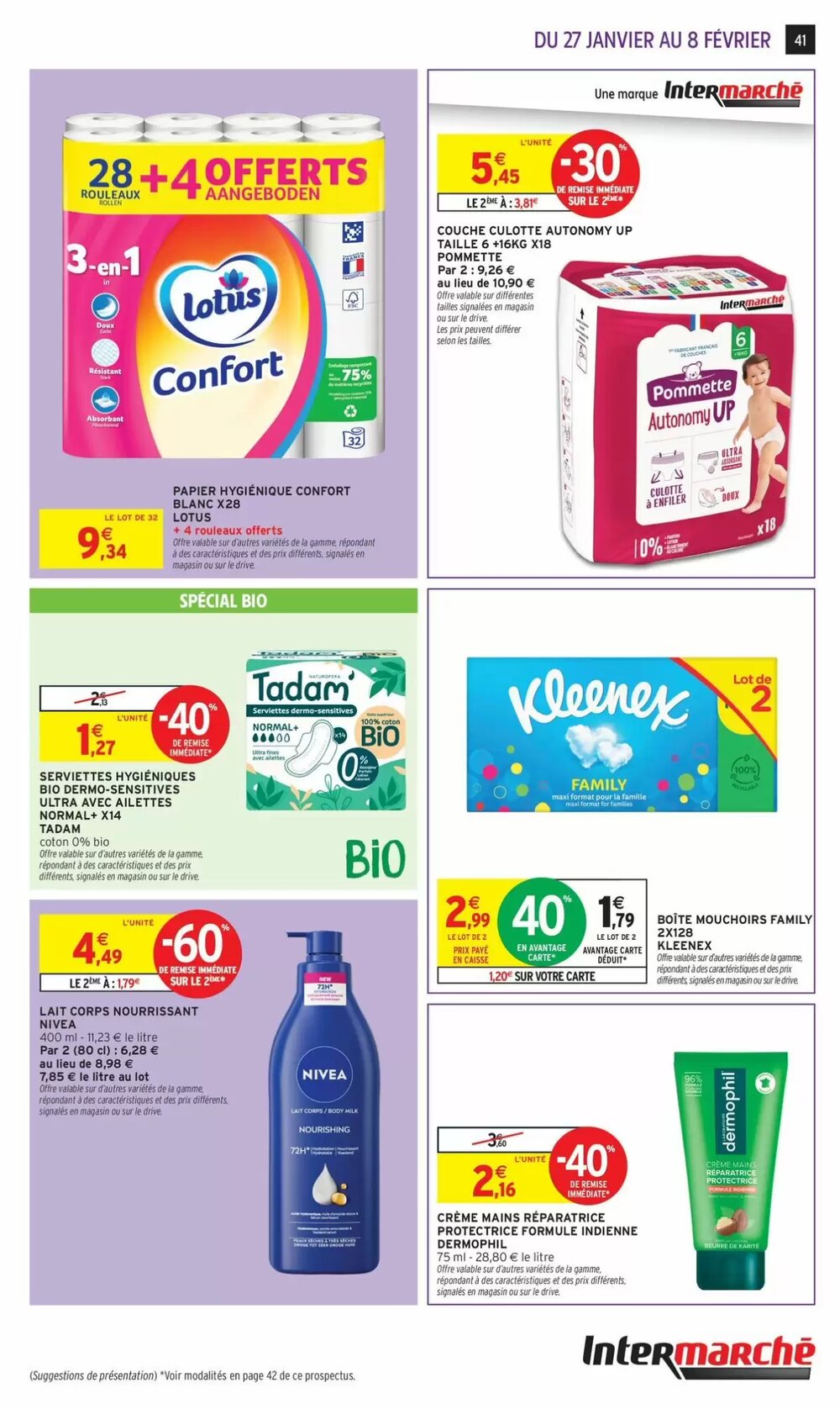 Prospectus promotionnel Intermarché valable à partir du 27/01/2026 - Page 41.