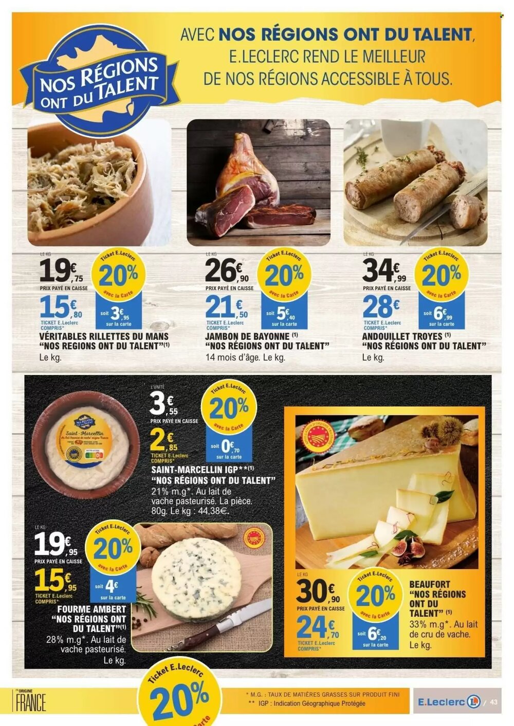 Prospectus promotionnel E.Leclerc valable à partir du 27/01/2026 - Page 43.
