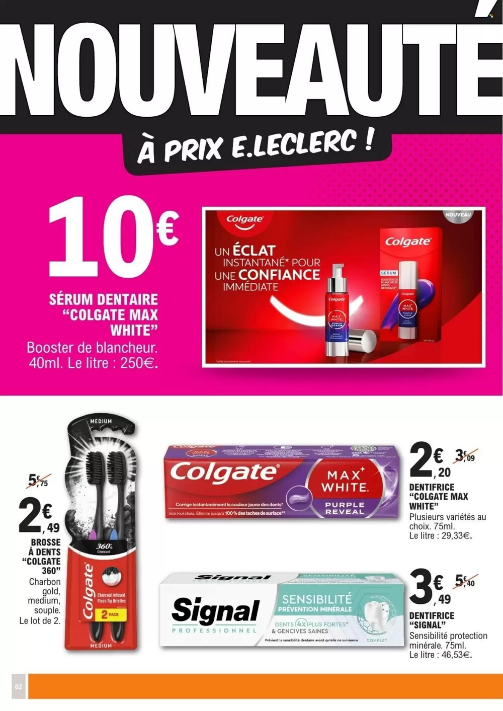 Prospectus promotionnel E.Leclerc valable à partir du 27/01/2026 - Page 62.