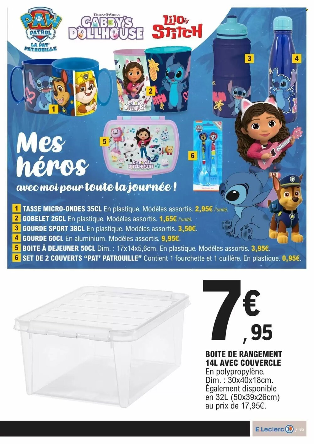Prospectus promotionnel E.Leclerc valable à partir du 27/01/2026 - Page 65.