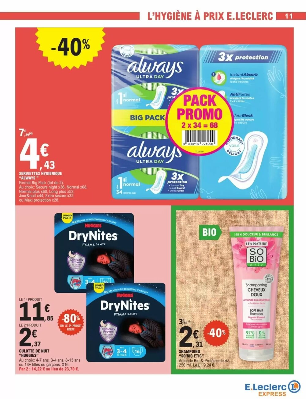Prospectus promotionnel E.Leclerc Express valable à partir du 27/01/2026 - Page 11.