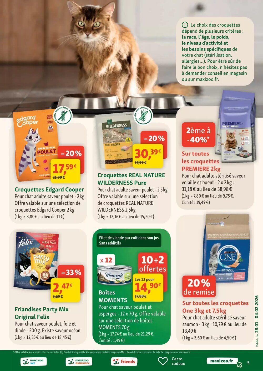 Prospectus promotionnel Maxi Zoo valable à partir du 27/01/2026 - Page 5.