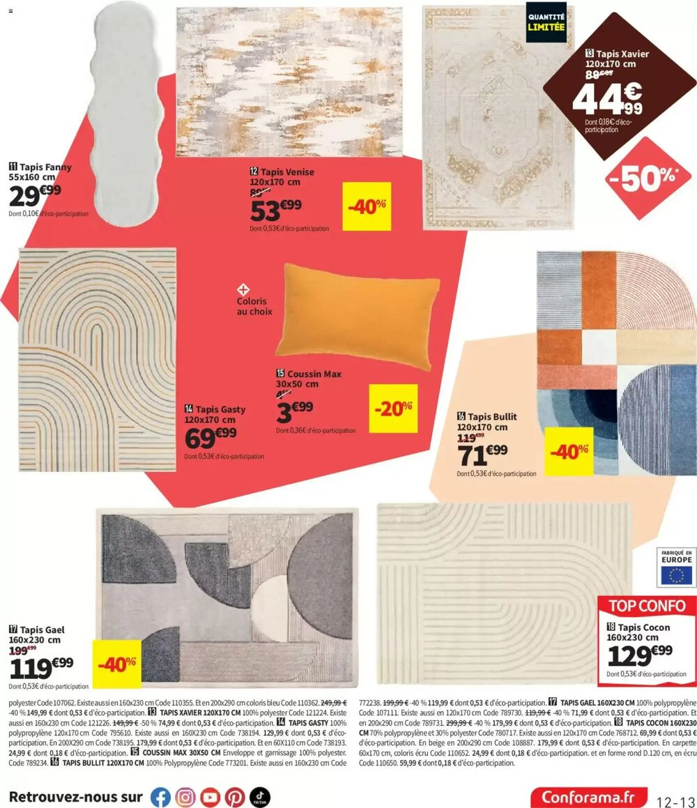 Prospectus promotionnel Conforama valable à partir du 27/01/2026 - Page 13.
