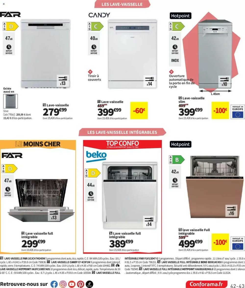 Prospectus promotionnel Conforama valable à partir du 27/01/2026 - Page 43.