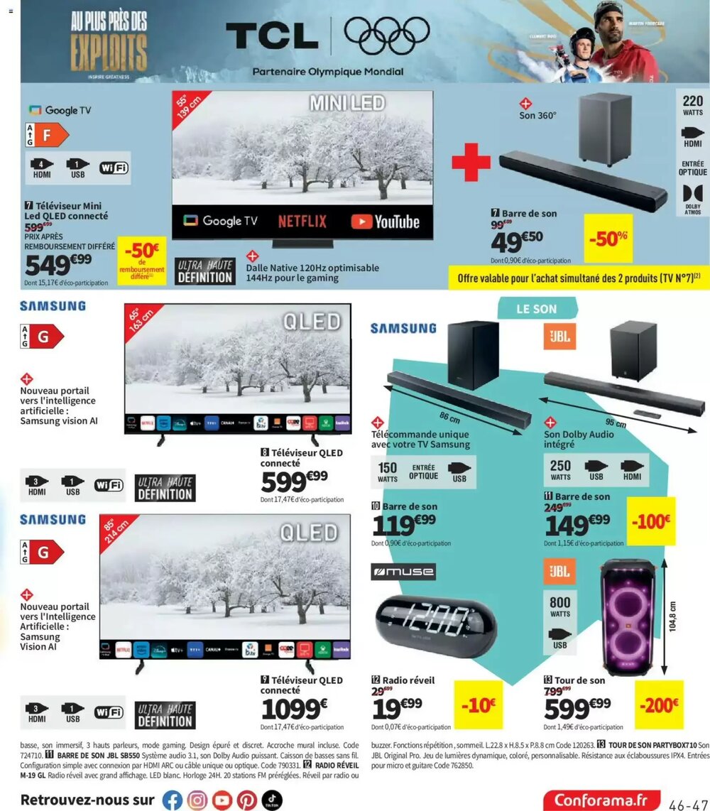 Prospectus promotionnel Conforama valable à partir du 27/01/2026 - Page 47.