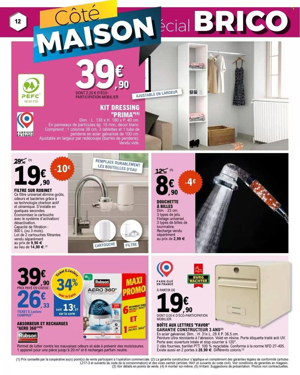 Prospectus promotionnel E.Leclerc Brico valable à partir du 27/01/2026 - Page 12.