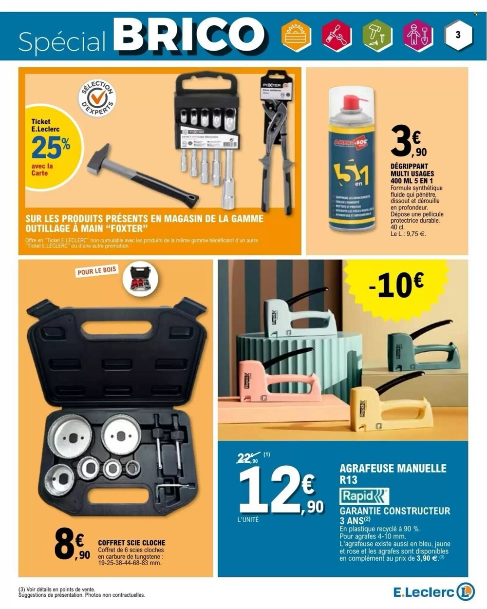 Prospectus promotionnel E.Leclerc Brico valable à partir du 27/01/2026 - Page 3.