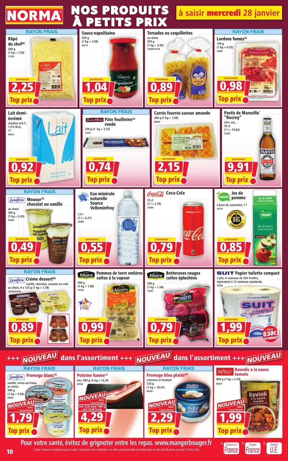 Prospectus promotionnel Norma valable à partir du 28/01/2026 - Page 10.