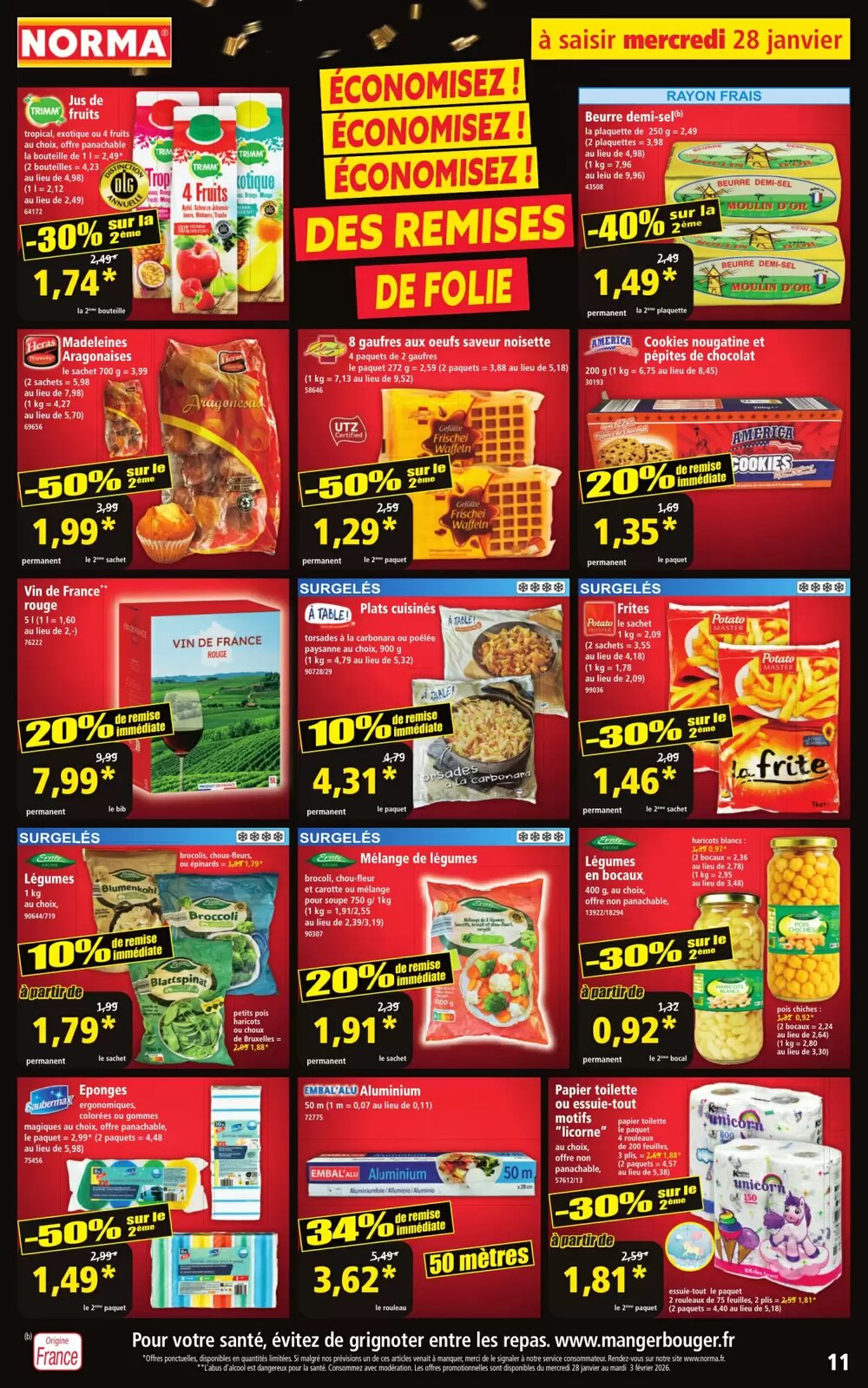 Prospectus promotionnel Norma valable à partir du 28/01/2026 - Page 11.