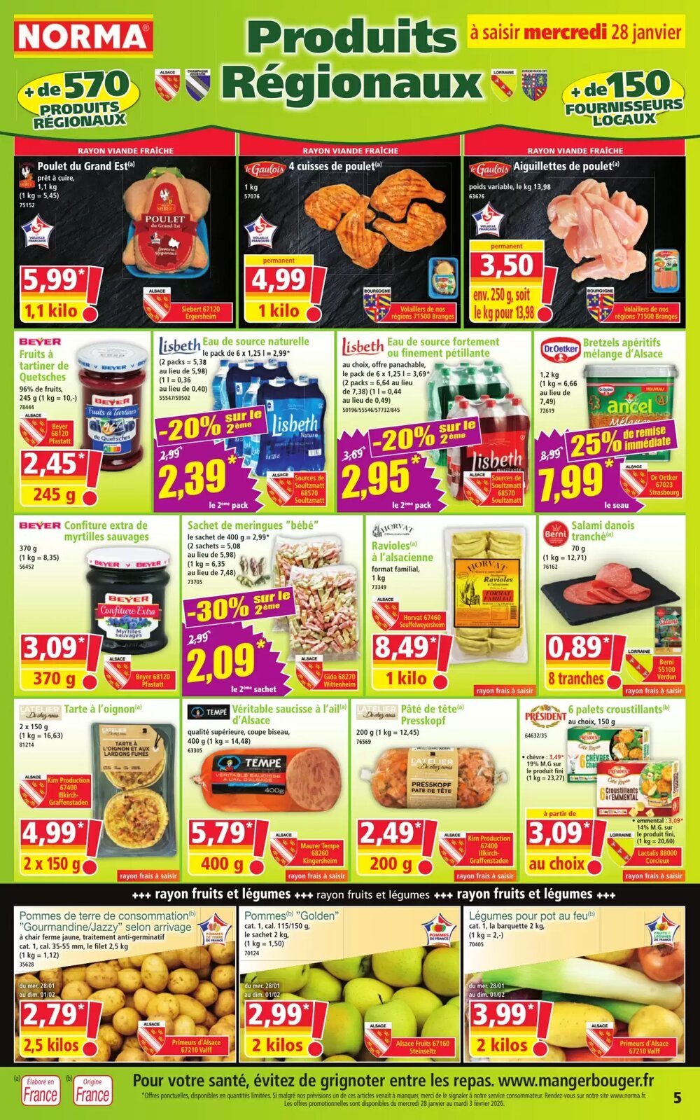 Prospectus promotionnel Norma valable à partir du 28/01/2026 - Page 5.