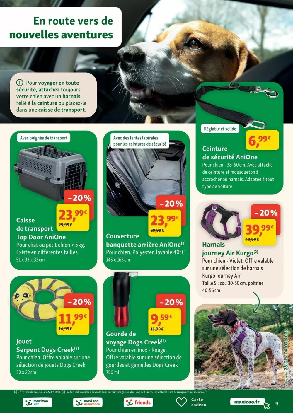 Prospectus promotionnel Maxi Zoo valable à partir du 28/01/2026 - Page 9.