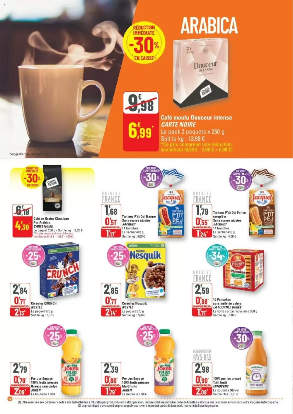 Prospectus promotionnel G20 valable à partir du 28/01/2026 - Page 12.