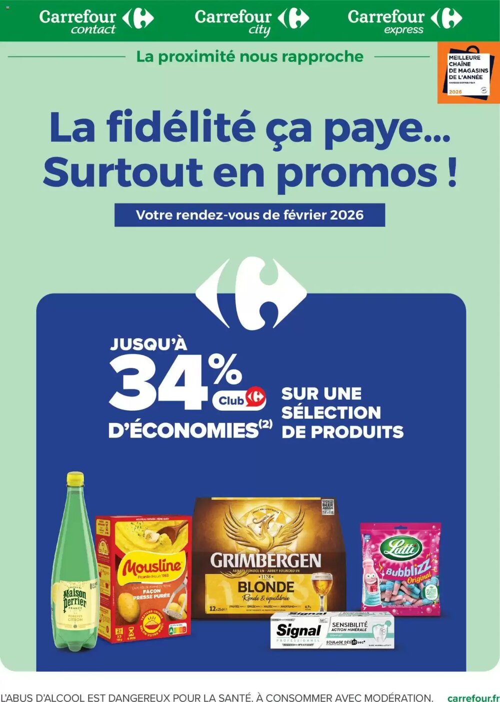 Prospectus promotionnel Carrefour valable à partir du 01/02/2026 - Page 1.
