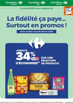 Prospectus promotionnel Carrefour valable à partir du 01/02/2026 - Page 1.