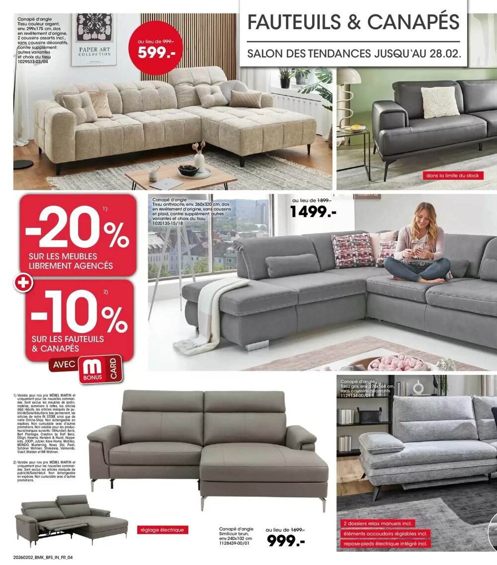 Prospectus promotionnel Möbel Martin valable à partir du 01/02/2026 - Page 4.