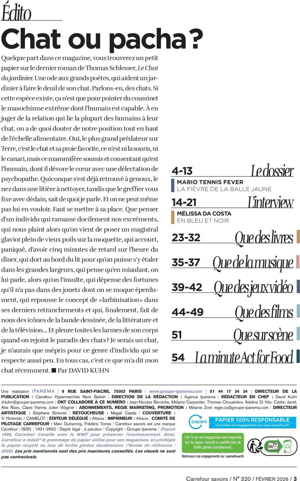 Prospectus promotionnel Carrefour Market valable à partir du 01/02/2026 - Page 3.