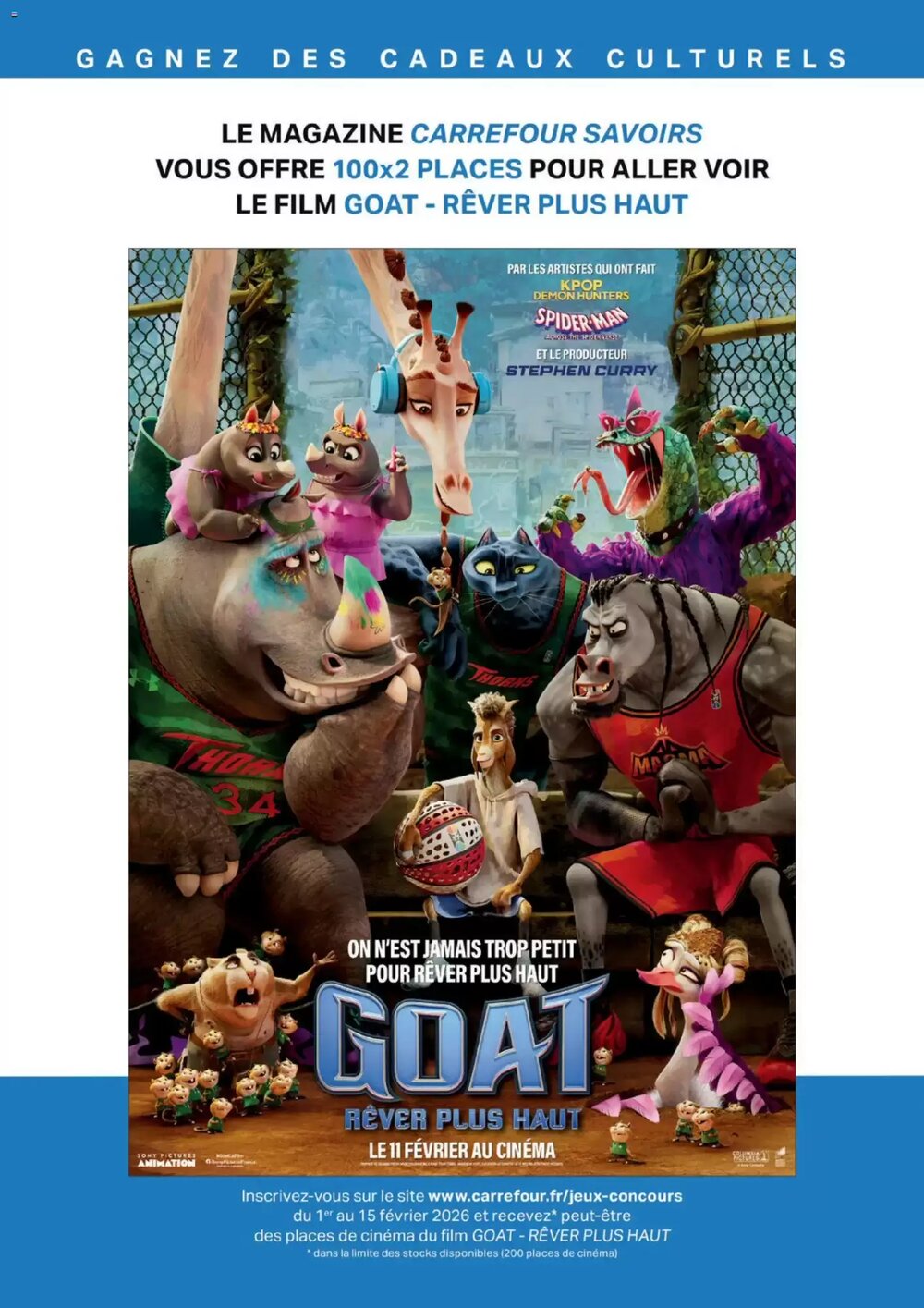 Prospectus promotionnel Carrefour Market valable à partir du 01/02/2026 - Page 55.