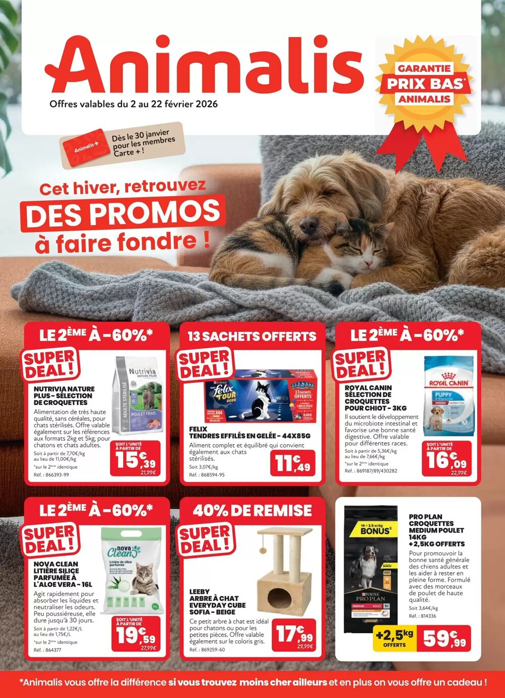 Prospectus promotionnel Animalis valable à partir du 02/02/2026 - Page 1.
