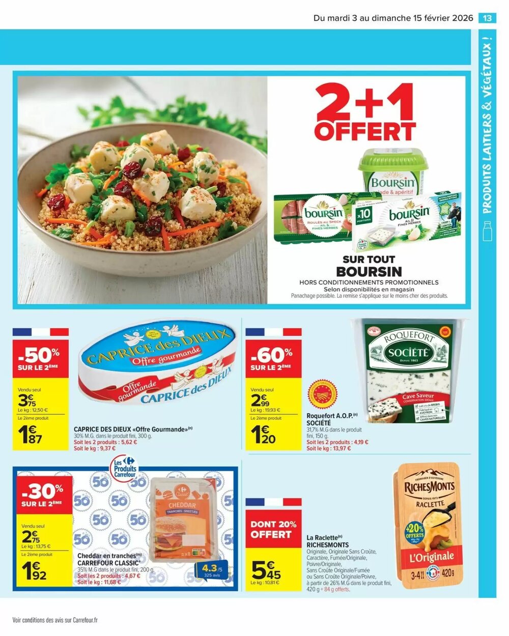 Prospectus promotionnel Carrefour Market valable à partir du 03/02/2026 - Page 15.
