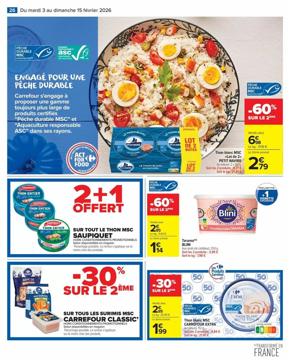 Prospectus promotionnel Carrefour Market valable à partir du 03/02/2026 - Page 28.