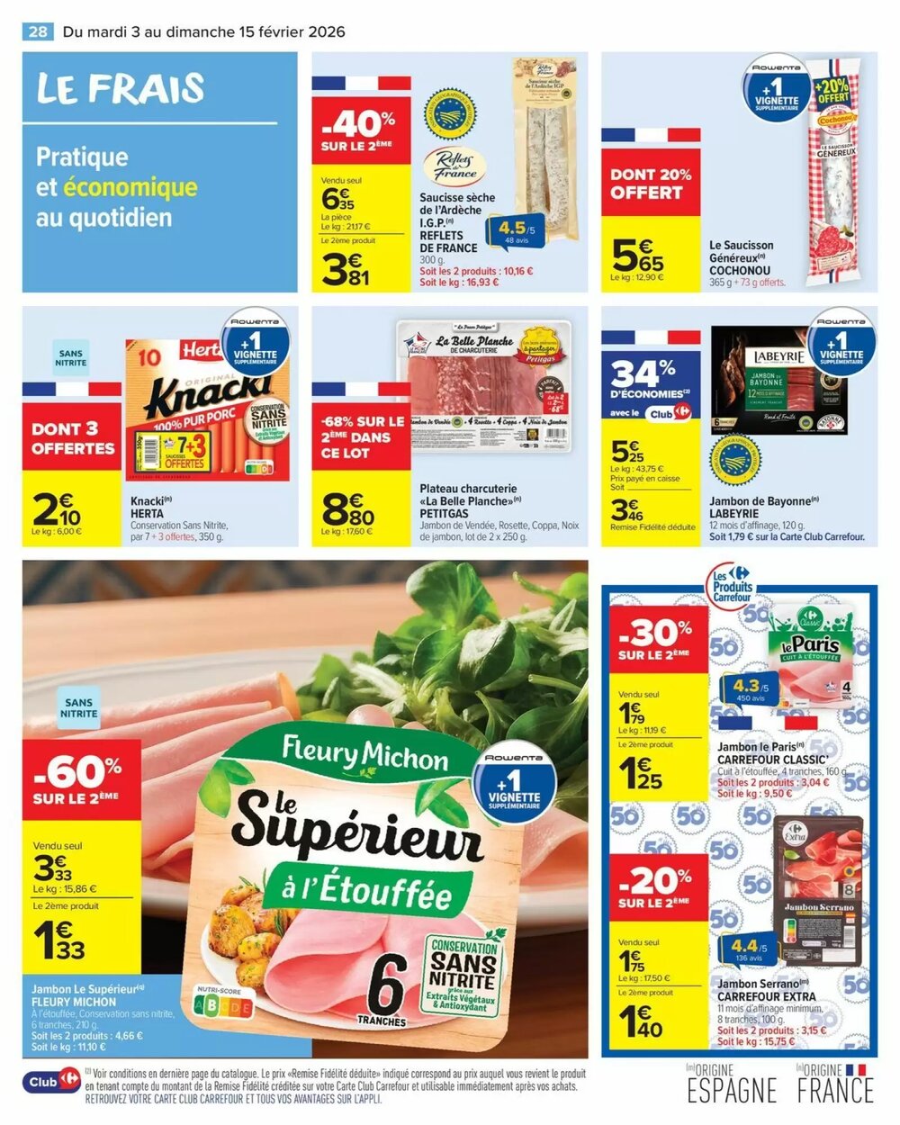 Prospectus promotionnel Carrefour Market valable à partir du 03/02/2026 - Page 30.