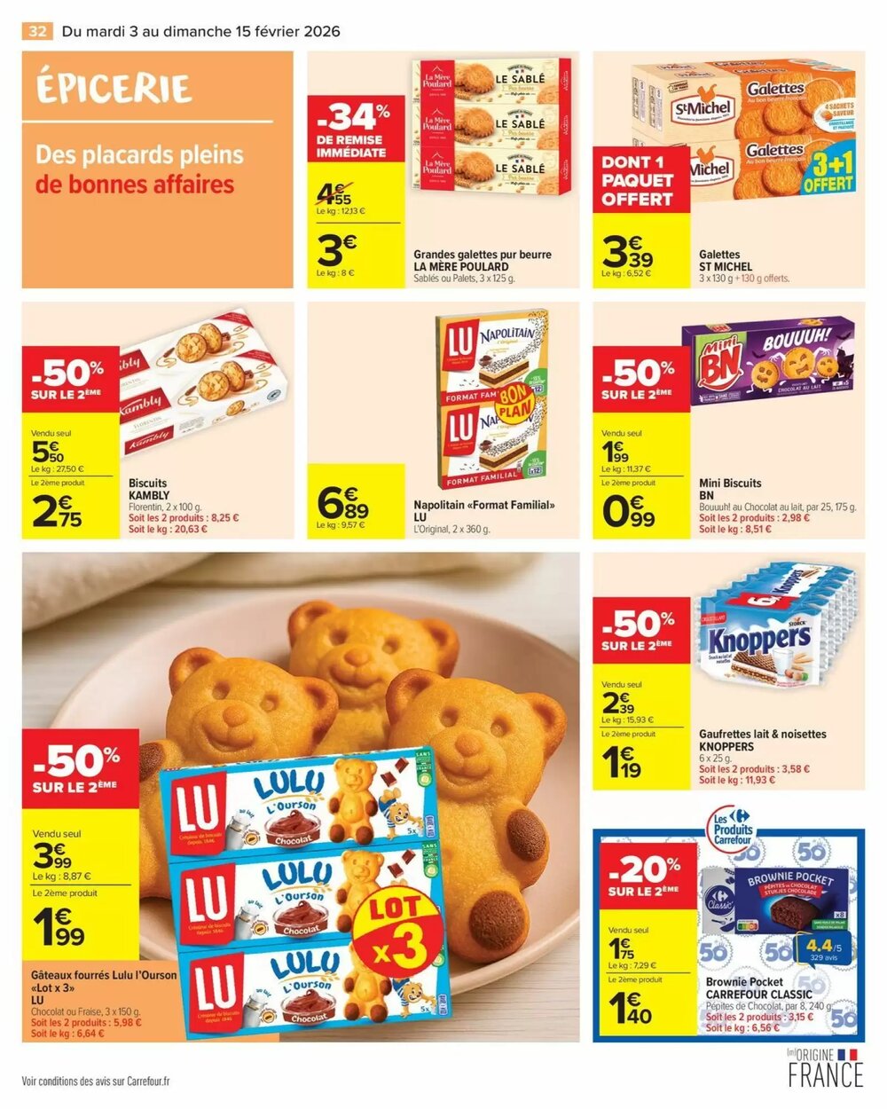 Prospectus promotionnel Carrefour Market valable à partir du 03/02/2026 - Page 34.