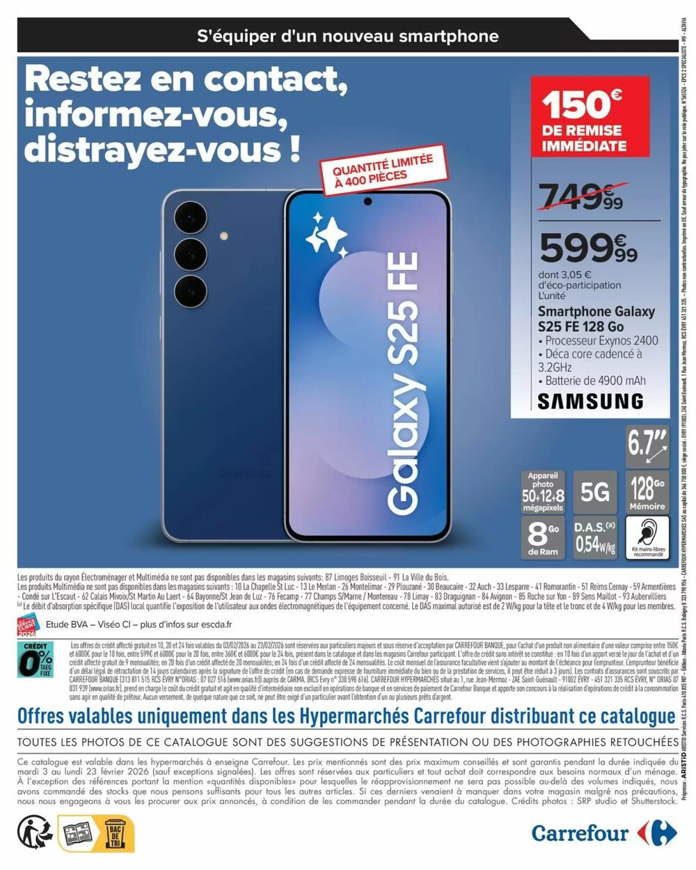Prospectus promotionnel Carrefour valable à partir du 03/02/2026 - Page 16.
