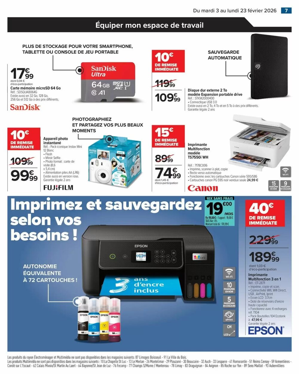 Prospectus promotionnel Carrefour valable à partir du 03/02/2026 - Page 7.
