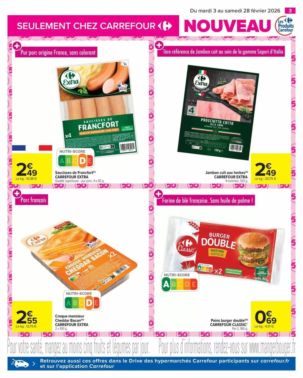 Prospectus promotionnel Carrefour valable à partir du 03/02/2026 - Page 3.