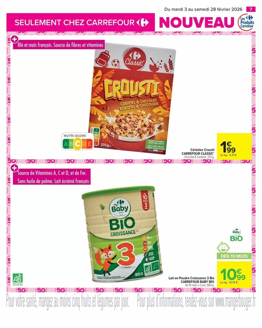 Prospectus promotionnel Carrefour valable à partir du 03/02/2026 - Page 7.