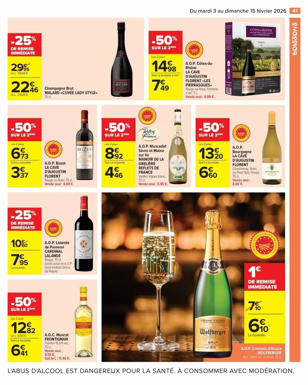 Prospectus promotionnel Carrefour valable à partir du 03/02/2026 - Page 43.