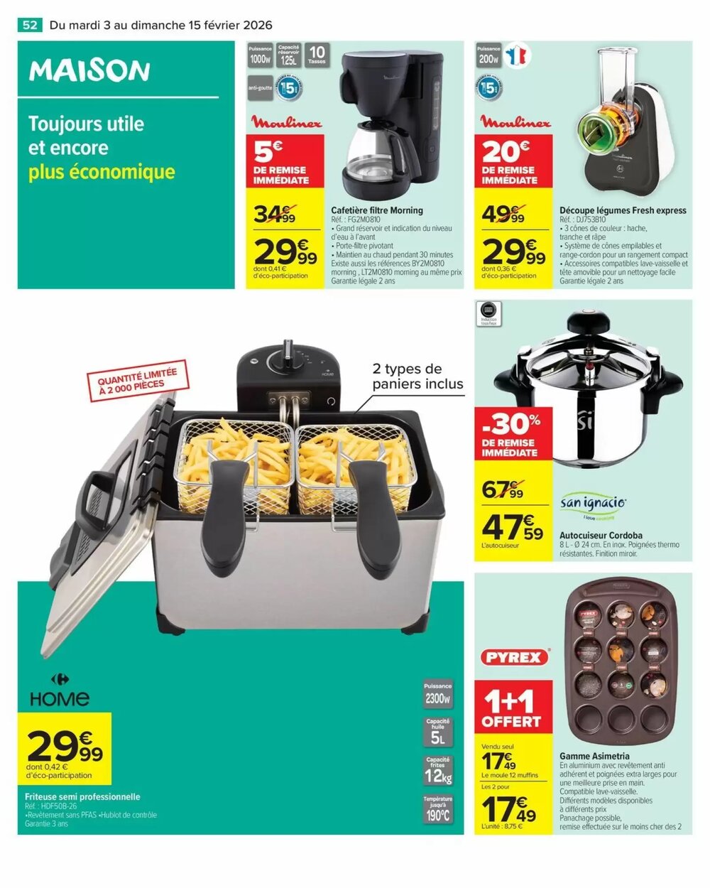 Prospectus promotionnel Carrefour valable à partir du 03/02/2026 - Page 54.