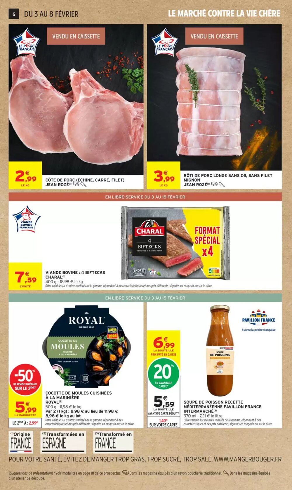 Prospectus promotionnel Intermarché valable à partir du 03/02/2026 - Page 6.