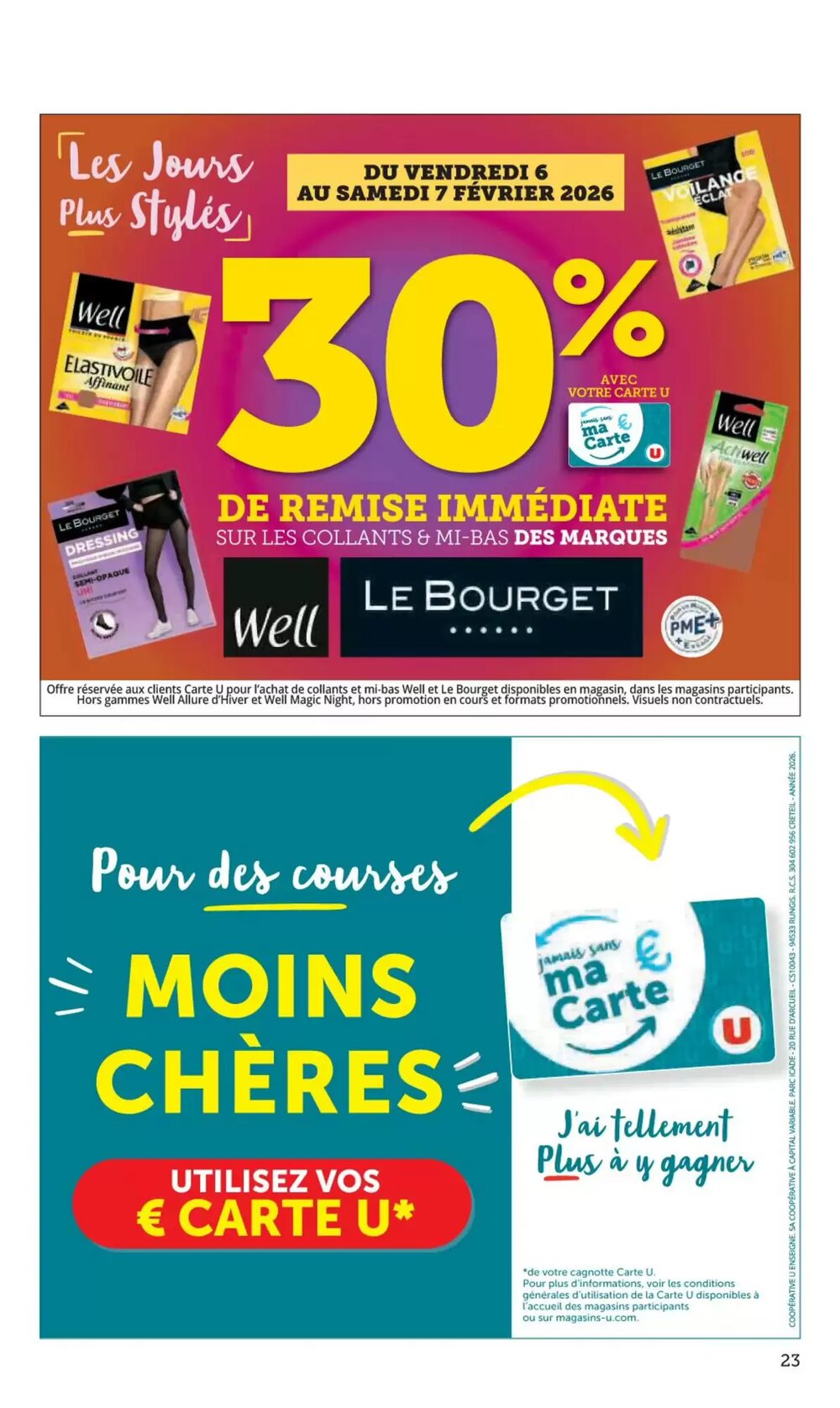 Prospectus promotionnel Super U valable à partir du 03/02/2026 - Page 23.