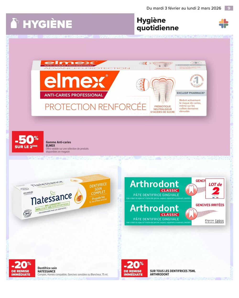 Prospectus promotionnel Carrefour valable à partir du 03/02/2026 - Page 9.