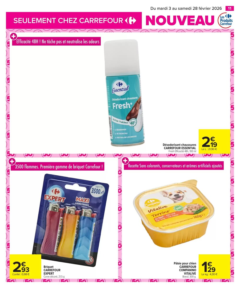 Prospectus promotionnel Carrefour valable à partir du 03/02/2026 - Page 11.