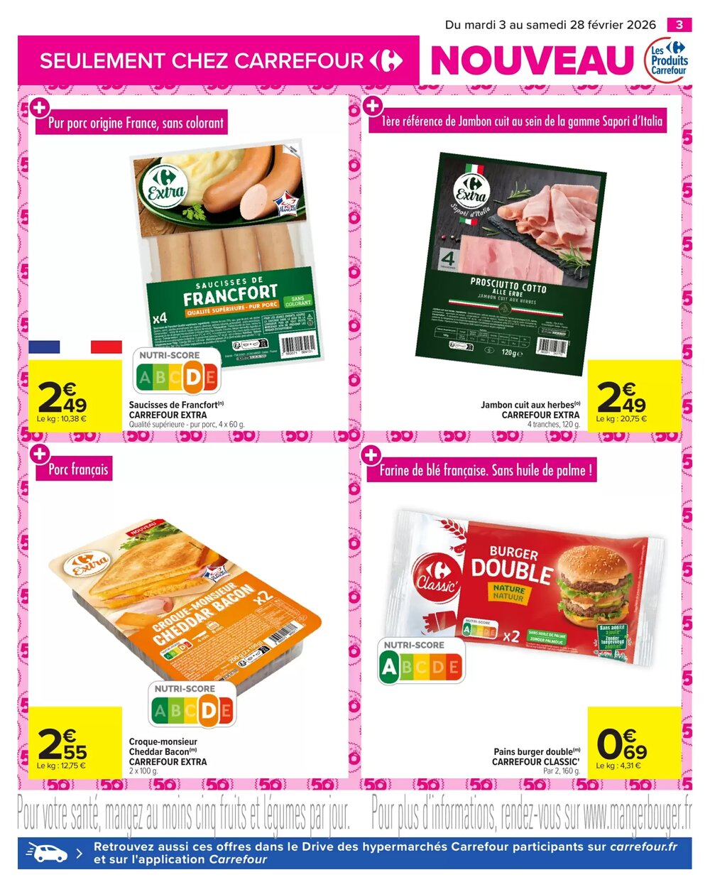 Prospectus promotionnel Carrefour valable à partir du 03/02/2026 - Page 3.