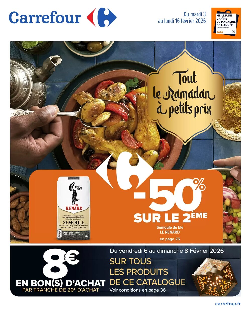 Prospectus promotionnel Carrefour valable à partir du 03/02/2026 - Page 1.