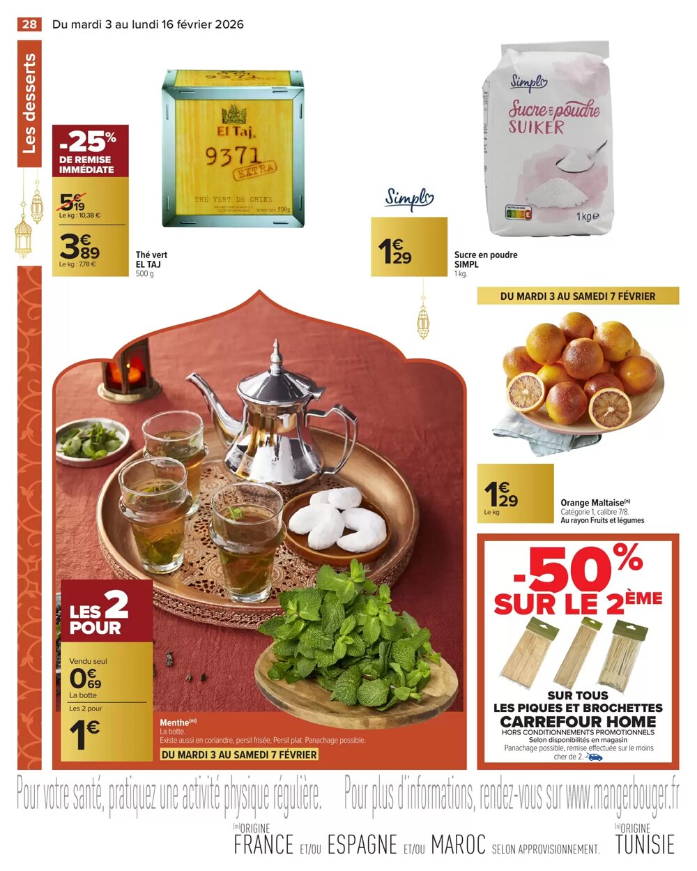 Prospectus promotionnel Carrefour valable à partir du 03/02/2026 - Page 28.