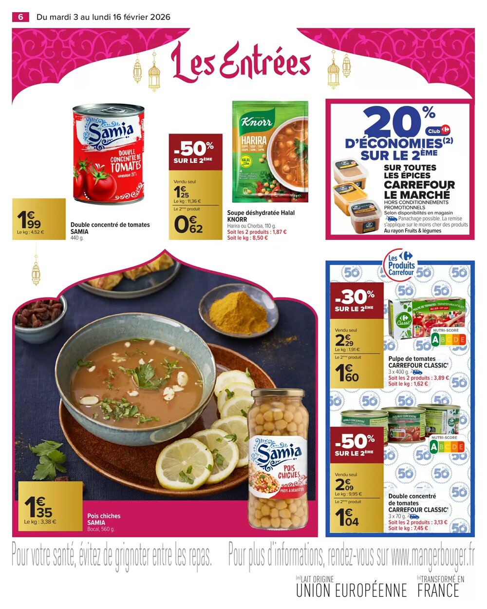 Prospectus promotionnel Carrefour valable à partir du 03/02/2026 - Page 6.