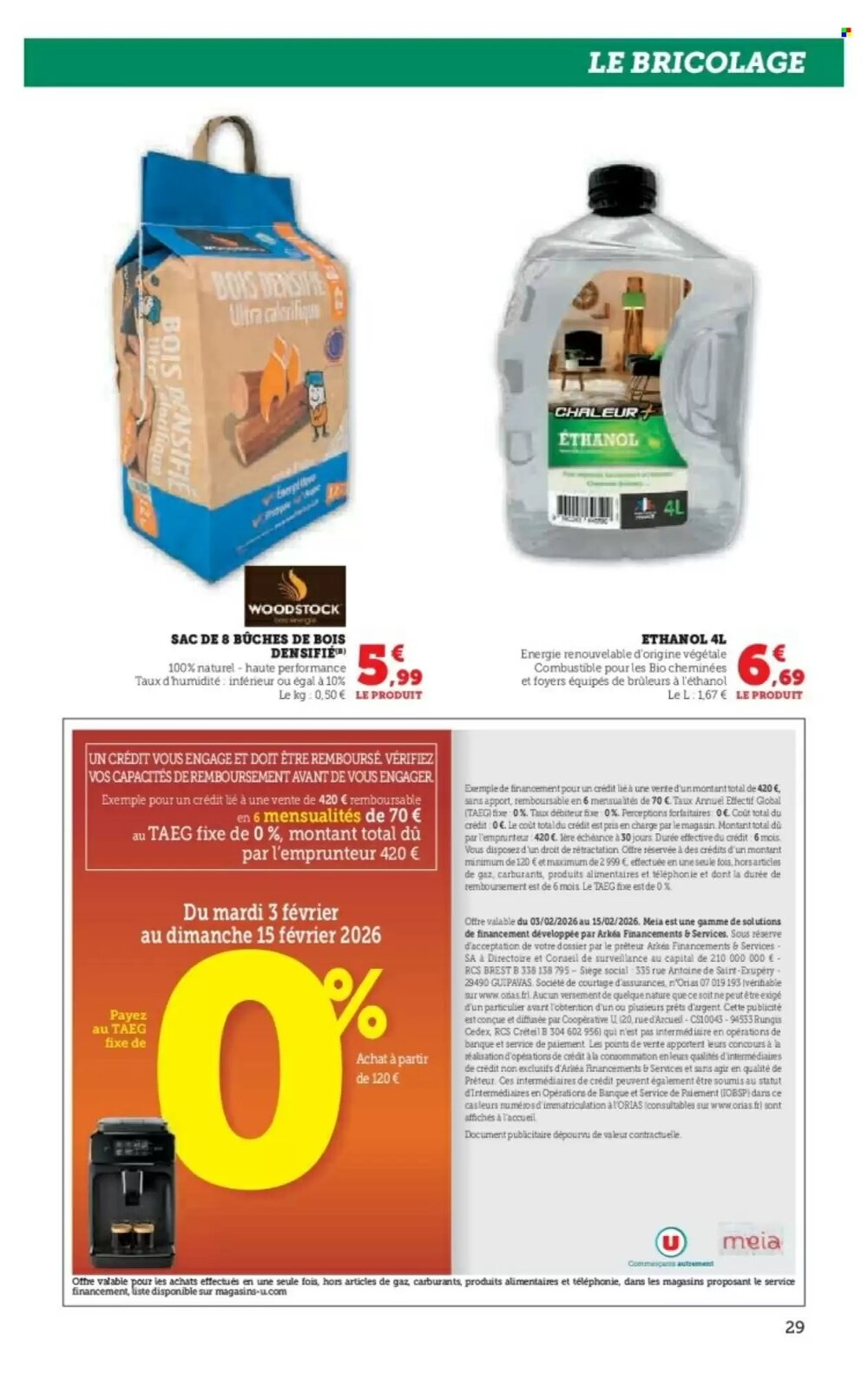 Prospectus promotionnel Hyper U valable à partir du 03/02/2026 - Page 29.